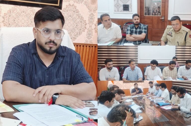 Zero Tolerance Against Drugs”: DC Rajouri Reviews Anti-Drug Measures, Calls for Coordinated Action to Make District Drug-Free