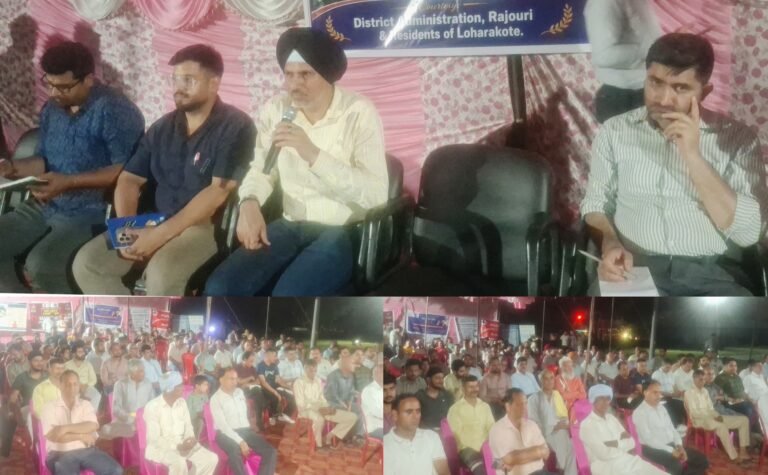Vikramjit Singh visits Lohrakote Vibrant Village of Rajouri district, reviews developmental initiatives