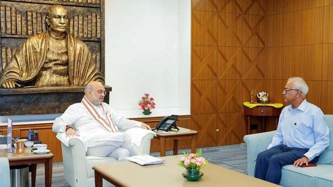 Manipur Governor Briefs Amit Shah on Security Developments