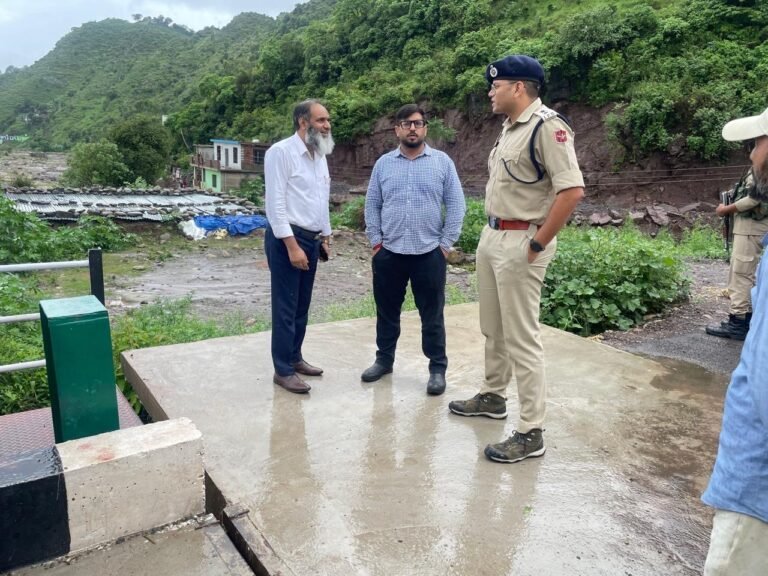 DC RAJOURI, SSP VISIT FLOOD-AFFECTED AREAS; REVIEW SITUATION, ASSURE FULL SUPPORT TO AFFECTED FAMILIES