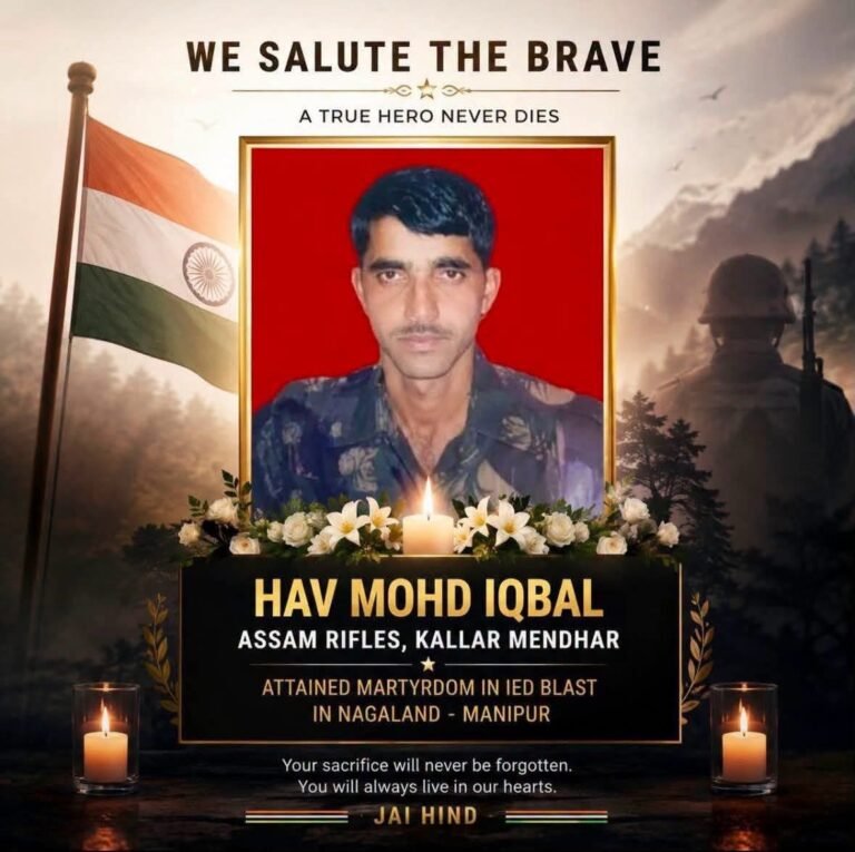 Army pays tribute to havildar killed in Nagaland