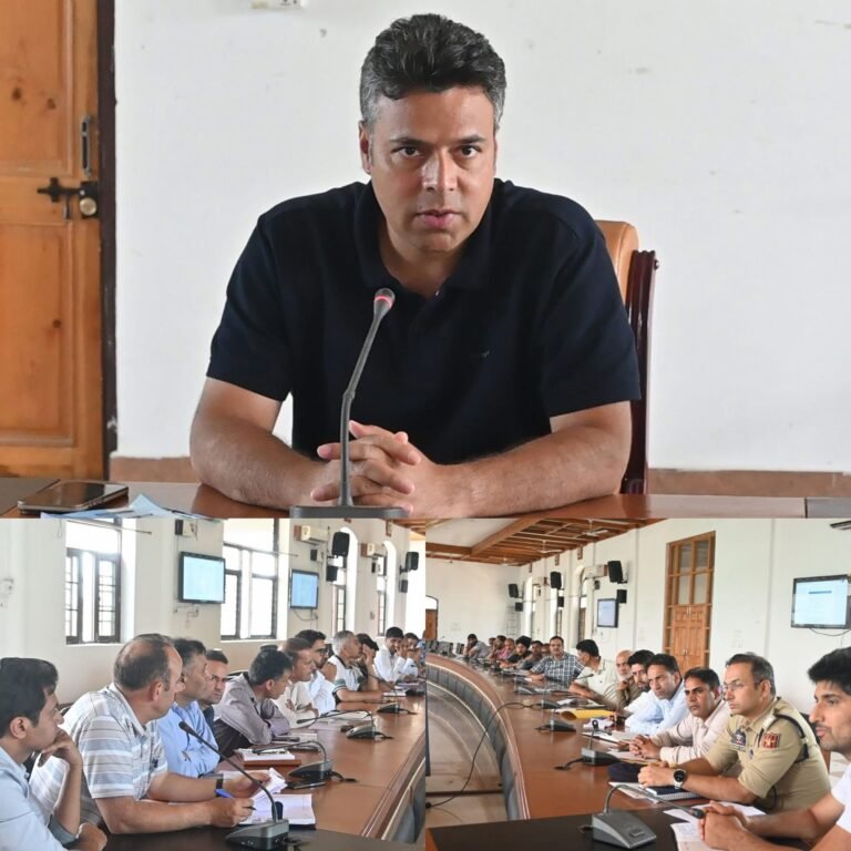 DC Anantnag reviews disaster preparedness, directs high state of operational readinessEmphasises seamless coordination, swift mobilisation of resources