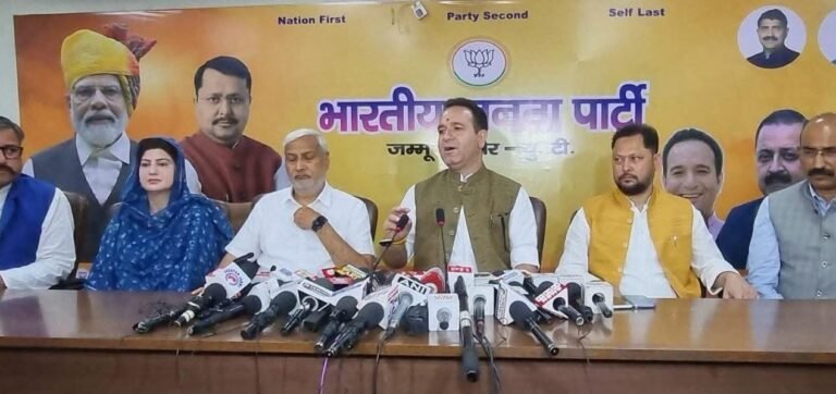 Omar indulging in “Political Theatrics” in New Delhi: Sunil Sharma