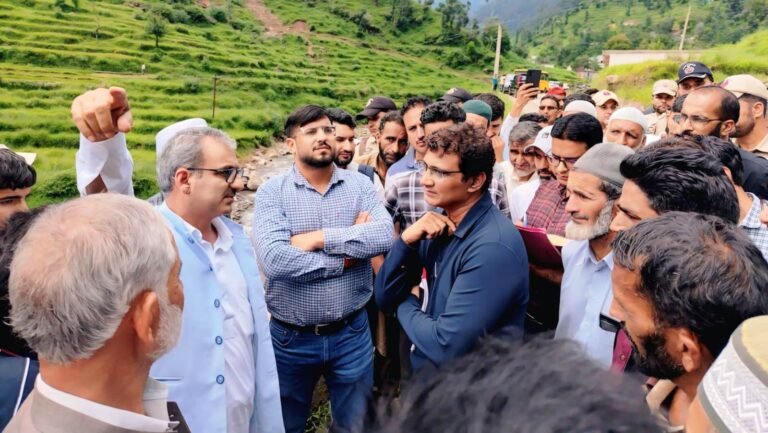 MLA Thanamandi, DC Rajouri inspect flood-affected areas, Direct immediate restoration, protection measures