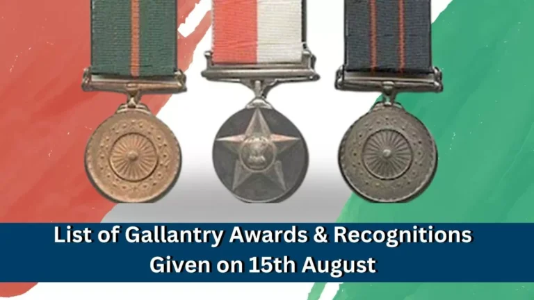1057 Personnel of Police, Fire, Home Guard & Civil Defence and Correctional Services awarded Gallantry/Service Medals on the occasion of the Independence Day- 2026