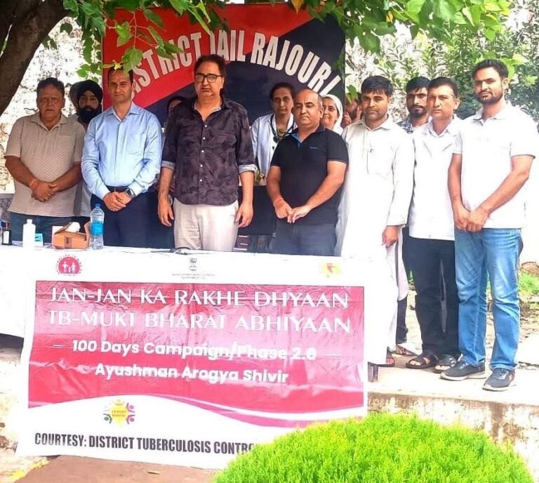 31st consecutive Medical Camp-cum-Nikshay Shivir organised at Central Jail Dhangri Rajouri