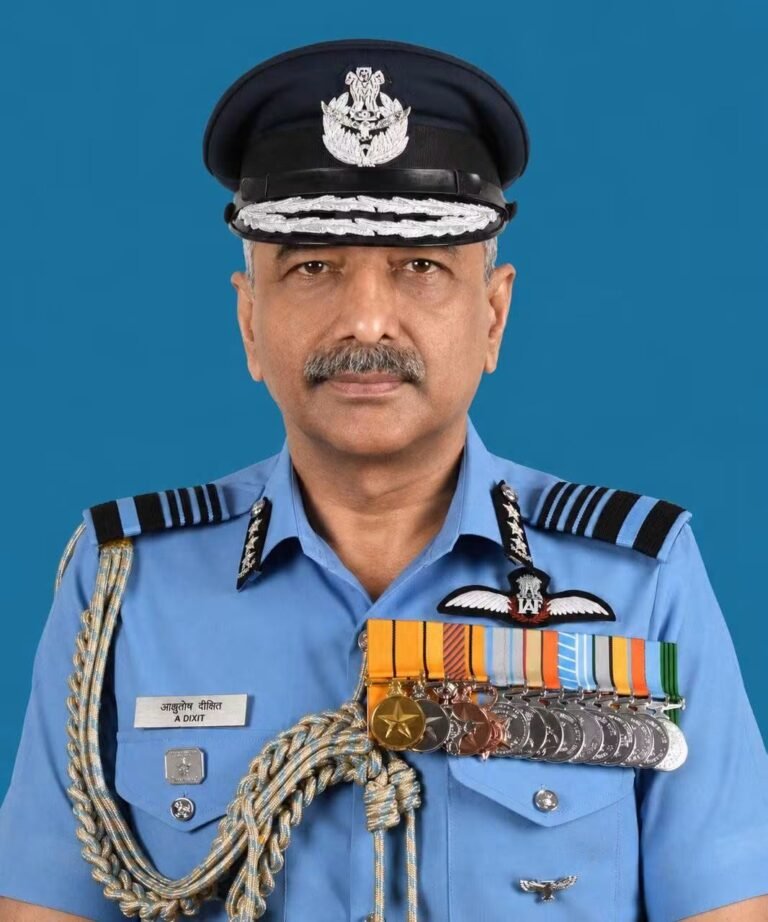 The Government of India has appointed Air Marshal Ashutosh Dixit as the 29th Chief of the Air Staff (CAS).
