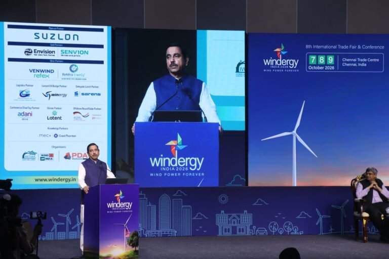 Union Minister Shri Pralhad Joshi inaugurates Windergy India 2026 in Chennai; Outlines Path to 100 GW Wind Capacity by 2030