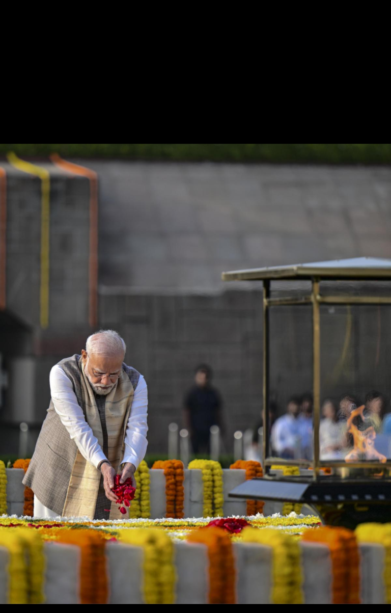 PM Modi pays homage to Mahatma Gandhi on birth anniversary